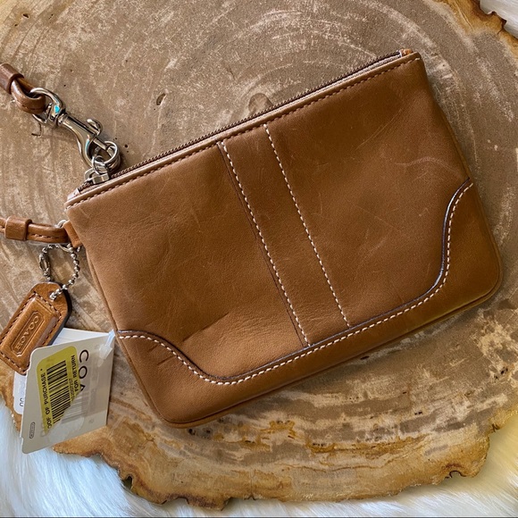 Coach Handbags - COACH Leather Wristlet - NWT